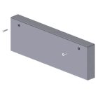 Unex - Embout de fermeture couleur alu 70x210 U24X