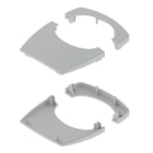 Unex - Embouts supérieur + inférieur Ø50 gris RAL7035 80 U24X