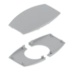 Unex - Embouts colonnette 2 faces gris RAL7035 65 U24X