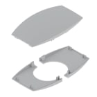 Unex - Embouts colonnette 2 faces gris RAL7035 80 U24X