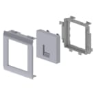 Unex - Plastron droit 1 RJ45 couleur alu 65 U24X