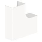 Unex - Angle plat de goulotte de climatisation blanc RAL9010 45x75 U24X