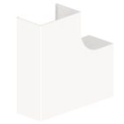 Unex - Angle plat de goulotte de climatisation blanc RAL9010 60x100 U24X