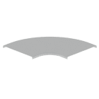 Unex - Couvercle coude plat 90° gris RAL7038 L400 U48X sans halogènes