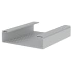 Unex - Chemin de câbles fond perforé gris RAL7038 100x400 U48X sans halogènes