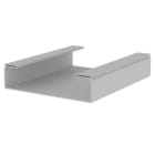 Unex - Chemin de câbles fond plein gris RAL7038 100x400 U48X sans halogènes