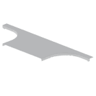 Unex - Couvercle dérivation T gris RAL7038 L400 U48X sans halogènes
