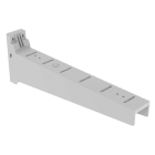 Unex - Support horizontal isolant gris RAL7038 L600 U48X sans halogènes