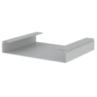 Unex - Chemin de câbles fond plein gris RAL7038 100x600 U48X sans halogènes