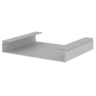 Unex - Chemin de câbles fond plein gris RAL7038 100x600 U48X sans halogènes