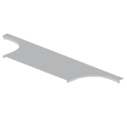 Unex - Couvercle dérivation T gris RAL7038 L600 U48X sans halogènes