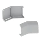 Unex - Eclisses angle plat gris RAL7038 H100 U48X sans halogènes