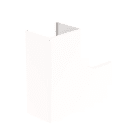 Unex - Angle plat de goulotte de climatisation blanc RAL9010 60x75 U24X