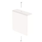 Unex - Embout de fermeture de goulotte pour tuyau blanc RAL9010 35X35 U24X