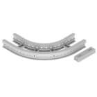 Unex - Coude plat 90° 85x200 R300 gris RAL7035 U23X - Livré avec 4 pièces de jonction