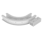 Unex - Coude plat 90° 135x200 R300 gris RAL7035 U23X - Livré avec 4 pièces de jonction