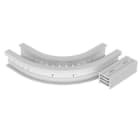 Unex - Coude plat 90° 135x200 R300 gris RAL7035 U23X - Livré avec 4 pièces de jonction