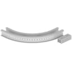 Unex - Coude plat 90° 135x200 R600 gris RAL7035 U23X - Livré avec 4 pièces de jonction