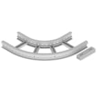 Unex - Coude plat 90° 85x300 R300 gris RAL7035 U23X - Livré avec 4 pièces de jonction