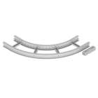 Unex - Coude plat 90° 85x300 R600 gris RAL7035 U23X - Livré avec 4 pièces de jonction