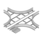 Unex - Croix 135x300 R600 gris RAL7035 U23X - Livrée avec 8 pièces de jonction