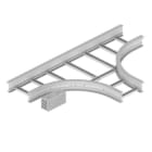 Unex - Dérivation T 135x400 R600 gris RAL7035 U23X - Livrée avec 6 pièces de jonction
