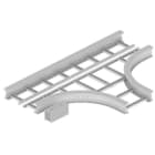 Unex - Dérivation T 135x500 R600 gris RAL7035 U23X - Livrée avec 6 pièces de jonction