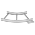 Unex - Coude plat 45° 85x600 R600 gris RAL7035 U23X - Livré avec 4 pièces de jonction