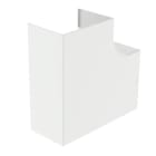 Unex - Angle plat de goulotte de climatisation blanc RAL9010 95X140 U24X