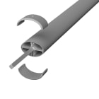 Unex - Elément d'extension de colonne anodisé gris 50x88 1m Aluminium