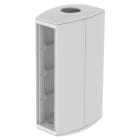 Unex - Module 8 appareillages colonne gris RAL7035 Ø50, 65 U24X