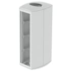 Unex - Module 8 appareillages colonne gris RAL7035 50x88 80 U24X