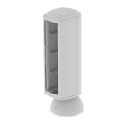 Unex - Colonnette 4 appareillages gris RAL7035 80 U24X