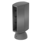 Unex - Colonnette double 8 appareillages anthracite 65 U24X