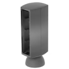 Unex - Colonnette double 8 appareillages anthracite 80 U24X