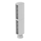 Unex - Colonnette 2 postes 16 appareillages gris RAL7035 80 U24X