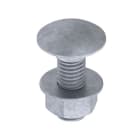 Unex - Vis tête plate et écrou DIN 603 ISO 8677 M8x25 Acier galva Classe 6 s/EN61537