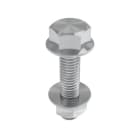 Unex - Vis à tête hexa. avec écrou DIN 6921 M8x35 Inox AISI 316 classe 9B s/EN61537