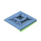 Unex - Embases adhésives détectables intérieur bleu 30x30 mm en U62X