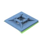 Unex - Embases adhésives détectables intérieur bleu 30x30 mm en U62X