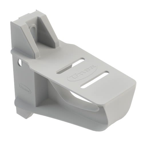 Unex - Support horizontal isolant nouveau design gris RAL7035 L150mm en U48X SH