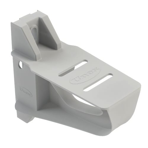 Unex - Support horizontal isolant nouveau design gris RAL7035 L150mm en U48X SH