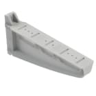 Unex - Support horizontal isolant nouveau design gris RAL7035 L500mm en U48X SH