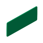 Unex - Plaque d'identification 40x100mm Vert en U48X sans halogènes