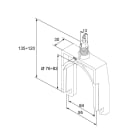 Unex - Clip pour couvercle gris RAL7035 U48X