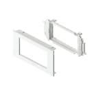 Unex - Adaptateur 2 appareillages Mosaic blanc RAL9010 65 U24X