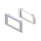 Unex - Adaptateur 2 appareillages Mosaic couleur alu 65 U48X