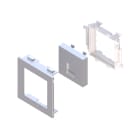 Unex - Plastron droit 1 RJ45 couleur alu 65 U48X