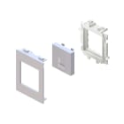 Unex - Plastron droit 1 RJ45 couleur alu 80 U48X