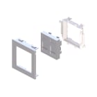 Unex - Plastron droit 2 RJ45 couleur alu 65 U48X